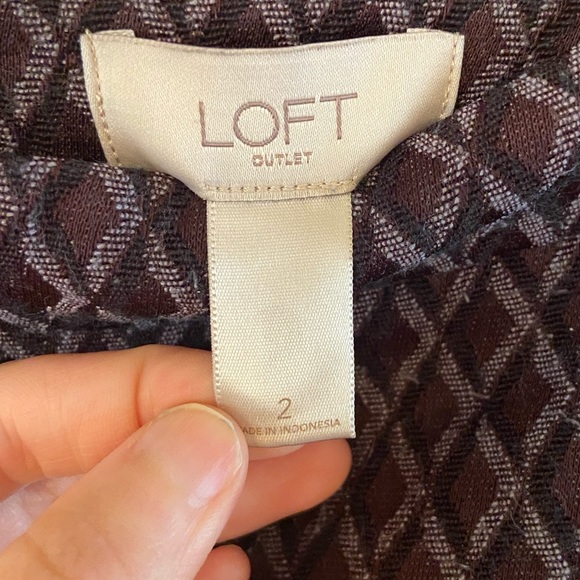 Loft Purple Pencil Skirt - Picture 3 of 4